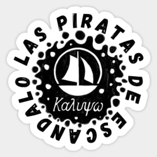 Las Piratas de Escandado Sail Crew Sticker